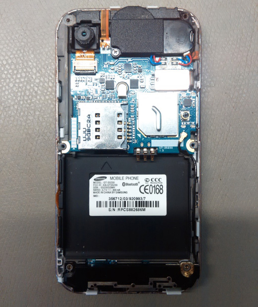 Замена микрофона на телефоне Samsung S5230 своими руками - 4 | Всеплюс